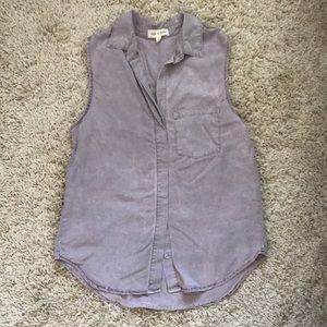 Cloth & Stone Purple Button Down Top - S